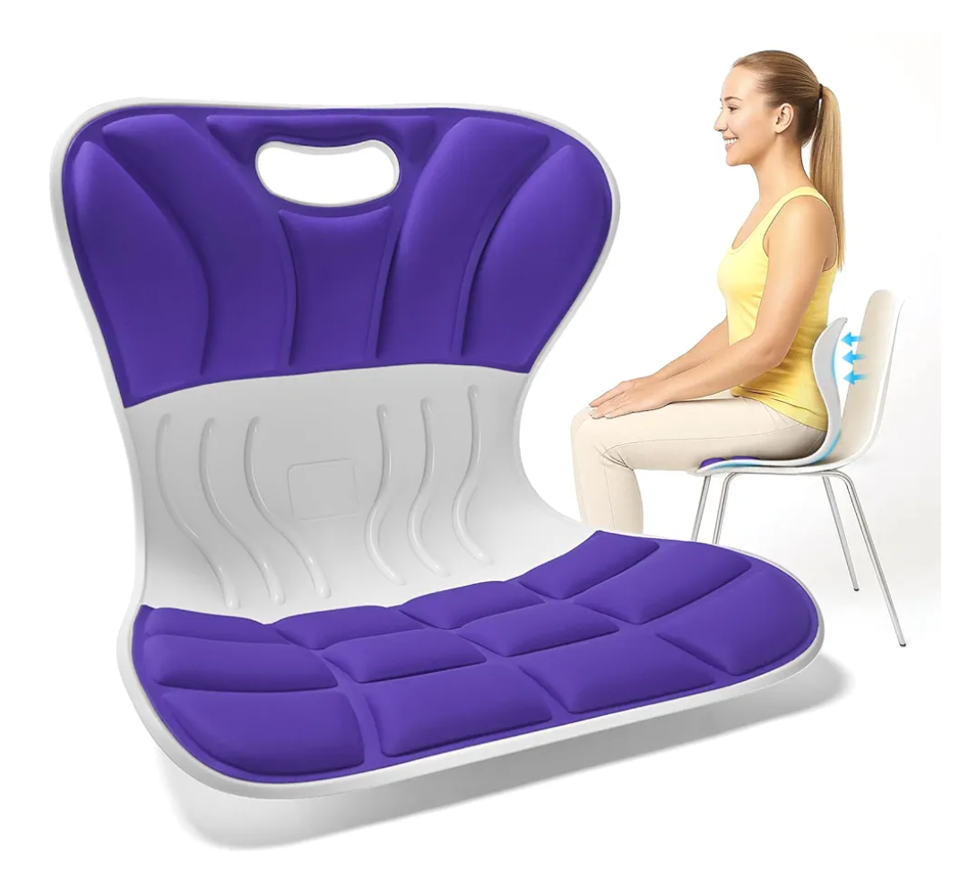 Ergonomic Chair Back Support Office Chair Lumbar Suppor for Good Posture Correction, Back Support for Floor Seat, Work from Home, Office