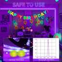 50 Foot Black Light Strip & Remote, 900LEDs, Dimmable 12V Flexible Black Lights for Glow Party, Bedroom, Halloween, Fluorescent Tapestry Poster, 3 Lighting Modes, Non-Waterproof