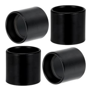 PATIKIL Light Socket Shade Ring, 4pcs E26 E27 Medium Base Metal Sockets Lock Ceramic/Porcelain Sockets with Thread Diameter 1-1/2 Inches for Hanging Lamp Holder, Black 50mm / 1.97"