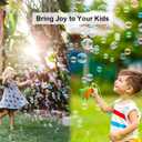 ATDAWN 1L High-Capacity Automatic Bubble Machine with 45ft Remote, Metal Blower for Wedding Party Birthday Indoor Outdoor Use