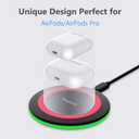 Yootech Wireless Charger,10W Max Wireless Charging Pad Compatible with iPhone 17/17 Pro/17 Pro Max/Air/16/15/14/13/SE 2022/12/11,Samsung Galaxy S25/S24/S23,for AirPods Pro 3(No AC Adapter)