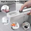 High Pressure Handheld Shower Head High Pressure Shower Heads- High Flow Even with Low Water Pressure - Hand Held Showerhead Set with 59Replacement Hose/Bracket and Cotton Filters (Premium Chrome)