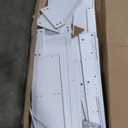 HOMCOM 67" Kitchen Pantry Cabinet with Microwave Shelf, Adjustable Shelves & 8 Door Storage, Modern Compact Kitchen Hutch, Freestanding Food Storage Cabinet with Glass Door for Dining Room, White