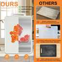 Double Sided Stainless Steel Cutting Board for Kitchen White Large Steel/Wheat Straw PP Cutting Boards non Toxic Chopping Board for Meat, Vegetables, Fruits 16"11" Upgrade Version