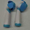 Ogrmar Mini Handheld Fan Personal Fan Battery Soft Foam Blades Powered for Home and Travel 2PC Blue (2)