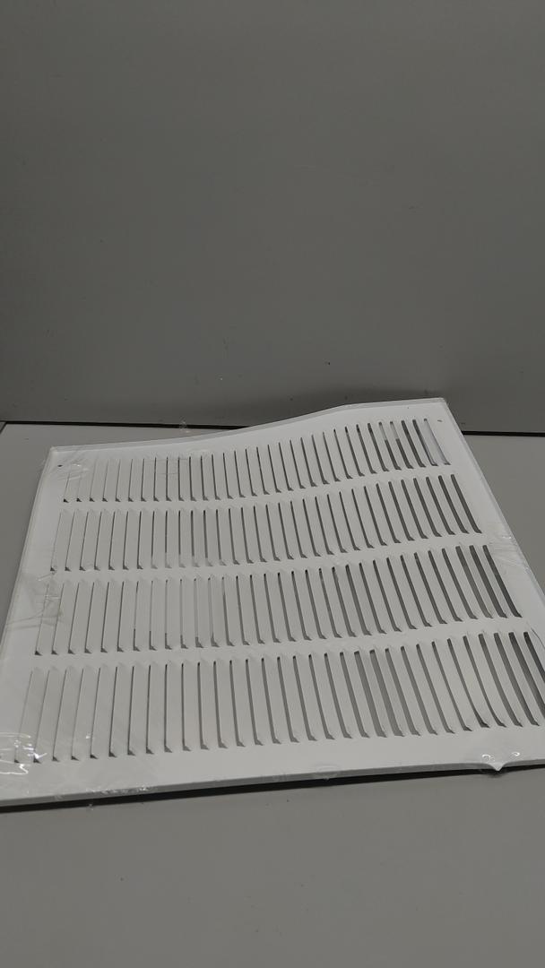 Return Air Vent Cover for Wall or Ceiling, Solid Steel Return Air Grille, HVAC Vent Cover, White, 61641