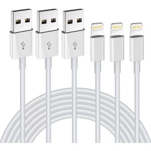 iPhone Charger 3Pack 6FT MFi Certified USB A to Lightning Cable Fast Charging Cords Apple Charger Compatible with iPhone 14 13 12 11 XS XR X Pro Max Mini 8 7 6S 6 Plus 5S SE iPad iPod Airpods