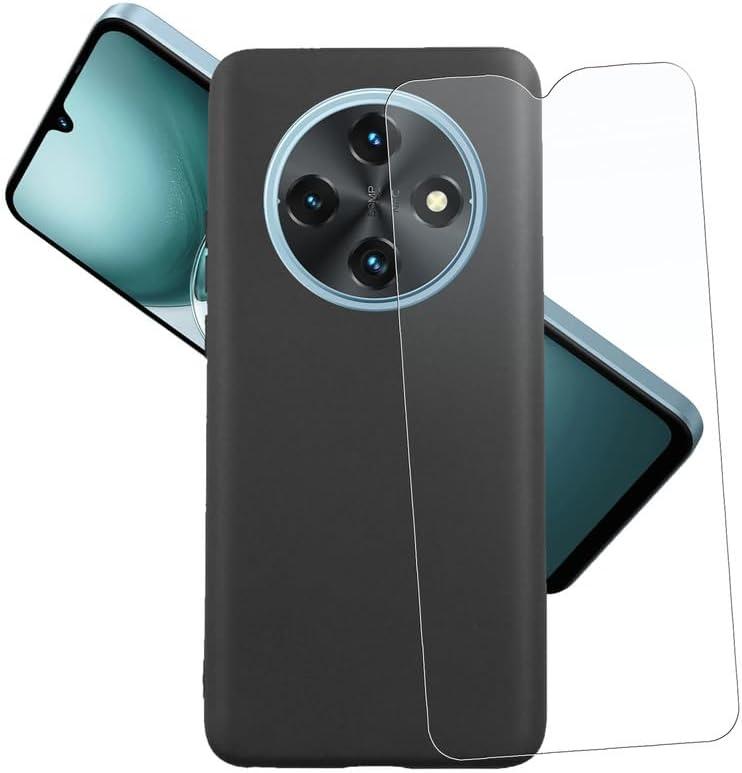 Case for Umidigi G100/Umidigi G100A Cover (6.90"),Bumper Shockproof TPU ProtectiveScreen Protector [1 Pack] Black