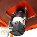 O'SKOOL Router Lift Systems for 4.2" Diameter Motors, 9-1/4'' x 11-3/4'' Plate 5-Piece Insert Ring Kit, RTS013