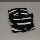 ANRABESS Women Striped Cardigan Sweaters Button Down Cropped Knit Lady Jackets Coat 2025 Fall Outfits Trendy Clothes (Small, Black White Stripe)