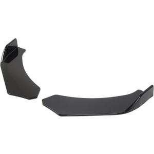 2pcs Universal Glossy Black 57cm Front Bumper Lip Splitters Winglets - Sporty Look, Improved Aerodynamics - Easy to Install for Most Cars - ABS Material - Bright Black - 57 x 2pcs Universal Glossy Black 57cm Front Bumper Lip Splitters Winglets - Sporty Look, Improved Aerodynamics - Easy to Install for Most Cars - ABS Material - Bright Black - 57 x