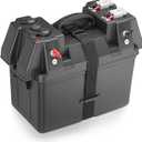 Smart Battery Box 12V Marine Case w/ 50AMP Connectors Power Center Station Fits 24/27/31 Size Batteries Multi Ports & Circuit Breaker for Trolling Motor, RV(Battery Not Included)