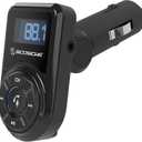 Scosche BTFM3 BTFREQ Universal Bluetooth Hands-Free Car Kit with Digital FM Transmitter and 10-Watt USB Car Charger - Black XL (Single Port)