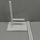 Stainless Steel Free Standing Modern Hand Towel Holder Countertop Towel Ring, White