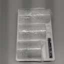 Girimax Clear Snowflakes Christmas Flameless Candles with Remote, Flickering Battery LED Pillar Candles Set of 3