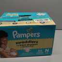 2 x Pampers Swaddlers Diapers, Size 0 (up to 10 lbs), 84 Count, Absorbent, Keeps Baby Dry and Comfortable, Skin Safe Disposable Baby Diaper