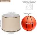 Drum Lampshades Set of 2, Medium Fabric Lamp shades for Table Lamps, Floor Lamps, Beige Linen Lamp shades 11.6" Top x 12.6" Bottom x 9.8" High Spider Fitter, Replacement Lampshades, Assembly Required (Beige with Black Rim)