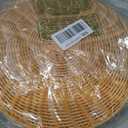 12 Pcs Round Rattan Placemats,Boho Charger Plates for Dining Table, 11.8 inches