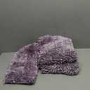 Bathroom Rugs Sets 3 Piece, Purple Bathroom Rug, Non Slip Bath Mat Set Contour Rug, Machine Washable Bath Mat, Water Absorbent, 1Inch Chenille Piles, 16x24+20x32+2020 Inch U Shaped