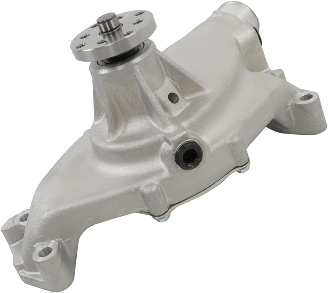 labwork High Volume Aluminum Short Water Pump Satin Replacement for Chevy 396 427 454 1955-1968