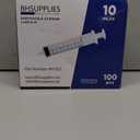 BH Supplies 10ml Luer Slip Tip Syringes (No Needle) - Sterile, Individually Wrapped - 100 Syringes
