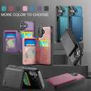 Vinich for iPhone 17 Wallet Case with Card Holder, RFID Blocking Credit Slots Kickstand Shockproof Phone Cover Fit for iPhone 17 6.3" Black