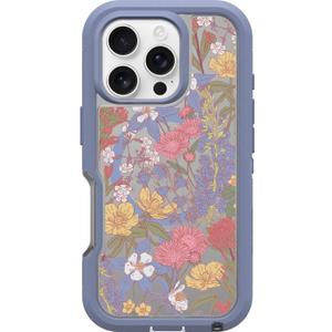 OtterBox iPhone 16 Pro Defender Series XT Clear Case - Floral Purple