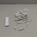 Amazon Basics RJ45 Cat 7 Ethernet Patch Cable, Flat, 600MHz, Snagless, Gold Plated, Includes 15 Nails, 30 Foot, White