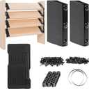 Louver Hardware Kit,Stainless Steel Deck Sunblind System for Louver Shutters and Outdoor Blinds,Louvers Hardware Set,Up to 11 Boards (48'')