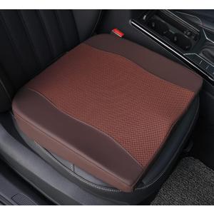 Lofty Aim Car Seat Cushion, Comfort Memory Foam Car Cushions for Driving - Sciatica & Lower Back Pain Relief, Driver Seat Pillow for Auto, Office Chair, Wheelchair - Brown