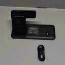 Wireless Charger for iPhone Charging Station, Foldable 4 in 1 Fast Charging for iPhone 16 15 14 13 12 Pro Max Plus, Charger Stand for Apple Watch & Airpods 4 3 2 Pro,for Samsung Series Black