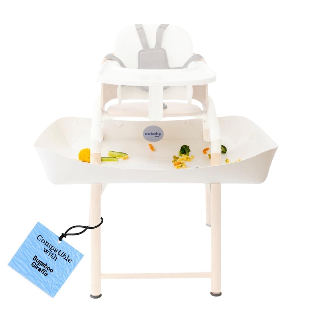 CATCHY - Food Catcher - Compatible with Bugaboo Giraffe + 11 Other High Chairs - Highchair Sold Separately - Baby Food & Mess Catcher - Under High Chair Accessory