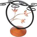 Standing Goblet Rack Hanging Cup 6 Hooks Glass Holder Decor Accessories Display Dining Tables Kitchens Bar Decor