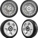 4 Pack Lawn Mower Wheels, HRR216K9VKAA Wheels, Fit for Honda HRR216 HR215 HRT216 HRB215 HRR2168vka etc 21 Inch Lawn Mower,2 Rear Wheels 42710-VE2-M02ZE, 2 Front Wheels 44710-VL0-L02ZB,