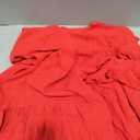 Caracilia Dresses for Women Summer Casual 2026 Ruffle Short Sleeve A Line Tiered Flowy Cute V Neck Mini Beach Dress Pockets, Red, X-Large