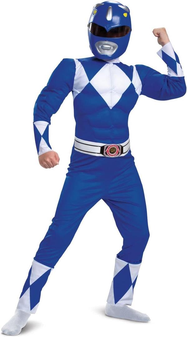 Power Rangers Boys Blue Ranger Costume (Small (4-6))