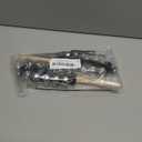 2 Pcs Christmas Hand Jingle Bells Wooden Handle Sleigh Bells Christmas Stick Jingle Bells Shaker Rattle Musical Percussion Handheld Bells Holiday Xmas Gifts (Black)