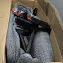 Dowinx Criss Cross Chair with Adjustable Flip-up Arms and Wheels, Comfort Ergonomic Office Desk Armchair with 3 Layer Cushions, Wide Seat Vanity Chair for Home Office, Living Room, Bedroom, Gray (Steel Grey)