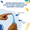 Triple Paste Diaper Rash Cream for Baby & Baby Spatula Bundle - 8 oz Zinc Oxide Ointment and Spatula Treatment, Soothe and Prevent Rash with a Pediatrician-Recommended Hypoallergenic Formula