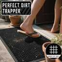 Yimobra Doormat Outdoor Entrance 29.5x17, All-Weather Waterproof Outdoor Mats for Front Door, Non Slip Welcome Door Mat for Patio Proch Outside Entryway Indoor, Black