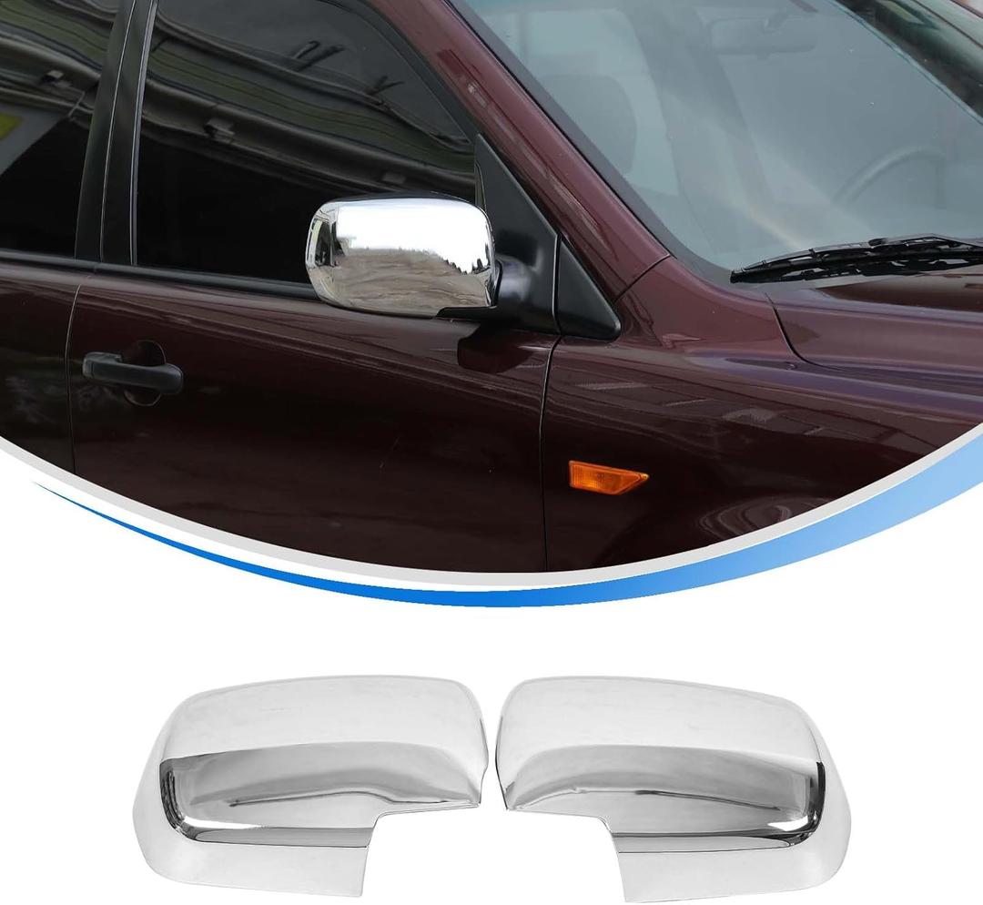 Side Door Mirror Cover Compatible with Honda Pilot 2003 2004 2005 2006 2007 2008 Accessories, Car Outside Rear View Mirror Housing Protector Cover Cap Trim ABS 2PCS (Sliver)