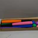 Seenelling 6 Set Foam Baseball Bat Set Including 6 Bats and 6 PE Equipment for Elementary School Foam Baseball Bat for Safety Play