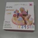 Birthday Party Cake Toys, Wooden Play Food Set for Kids Toddlers, Play Kitchen Toys for Boys Girls, Educational Toys