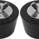 2 x Swimming Pool Winterizing Plugs 2" for Pool Drain with SS Screw, Stainless Steel Bolts, Rubber Pool Plugs(2 PCS)