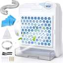 3-in-1 Indoor Dryer Vent Kit, Upgraded Safety Vent Flap, Stainless Steel Screen with 5PCS Polyester Filters and Water Drawer System, Dryer Vent Box for Electric Dryer, White