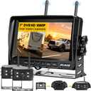 Wireless Backup Camera - Rv Backup Camera with HD 7" Monitor - Dual Back Up Camera Systems for Truck - IP69 Waterproof Rv Camera with DVR, Night Vision for Rv, Truck, Trailer and Camper
