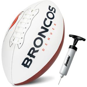Franklin Sports NFL Autograph Football - Official Size White Panel Souvenir Football for Autographs + Signatures - NFL Team Fan Shop Memorabilia