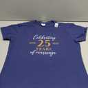 Funny 25 Years of Marriage 2000 25th Wedding Anniversary T-Shirt, Black, Large 