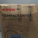 Euhomy 110V Portable Clothes Dryer 850W Compact Laundry Dryers 1.5 cu.ft Front Load Stainless Steel Electric Dryers Machine with Stainless Steel Tub for Apartment,RVs,Dorms,White Easy Control