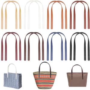 PH PandaHall 16pcs 23.5 inch PU Leather Purse Straps, 8 Colors Sew On Purse Handle Bag Straps Shoulder Bag Handle Replacement for Crochet Bags Underarm Bag Wallet Leather Purse Repair